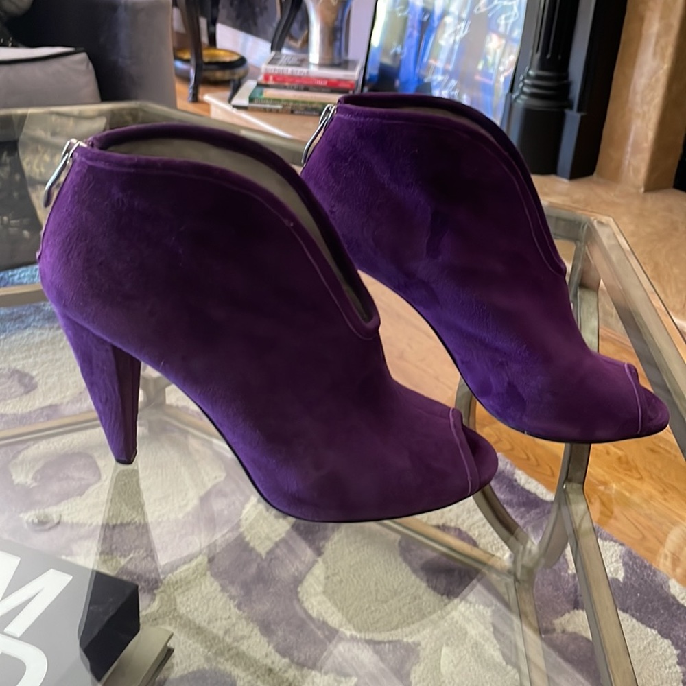 Purple booties
